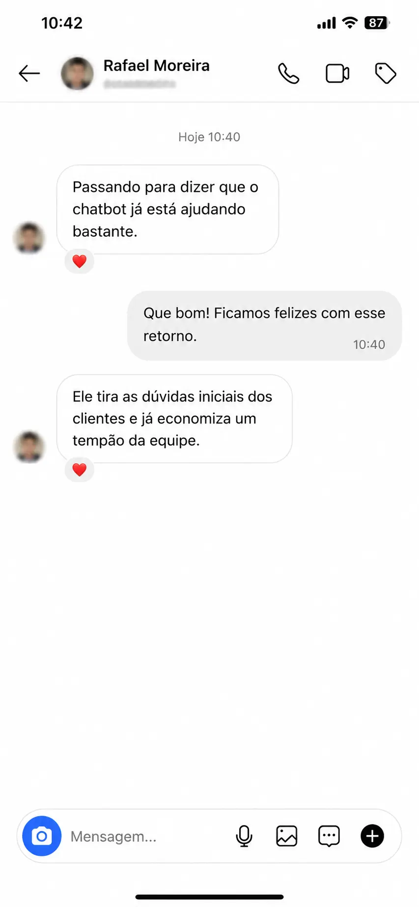 Depoimento de cliente LinkOn